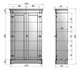 2-deurskast ISABEL brocante kast wit_